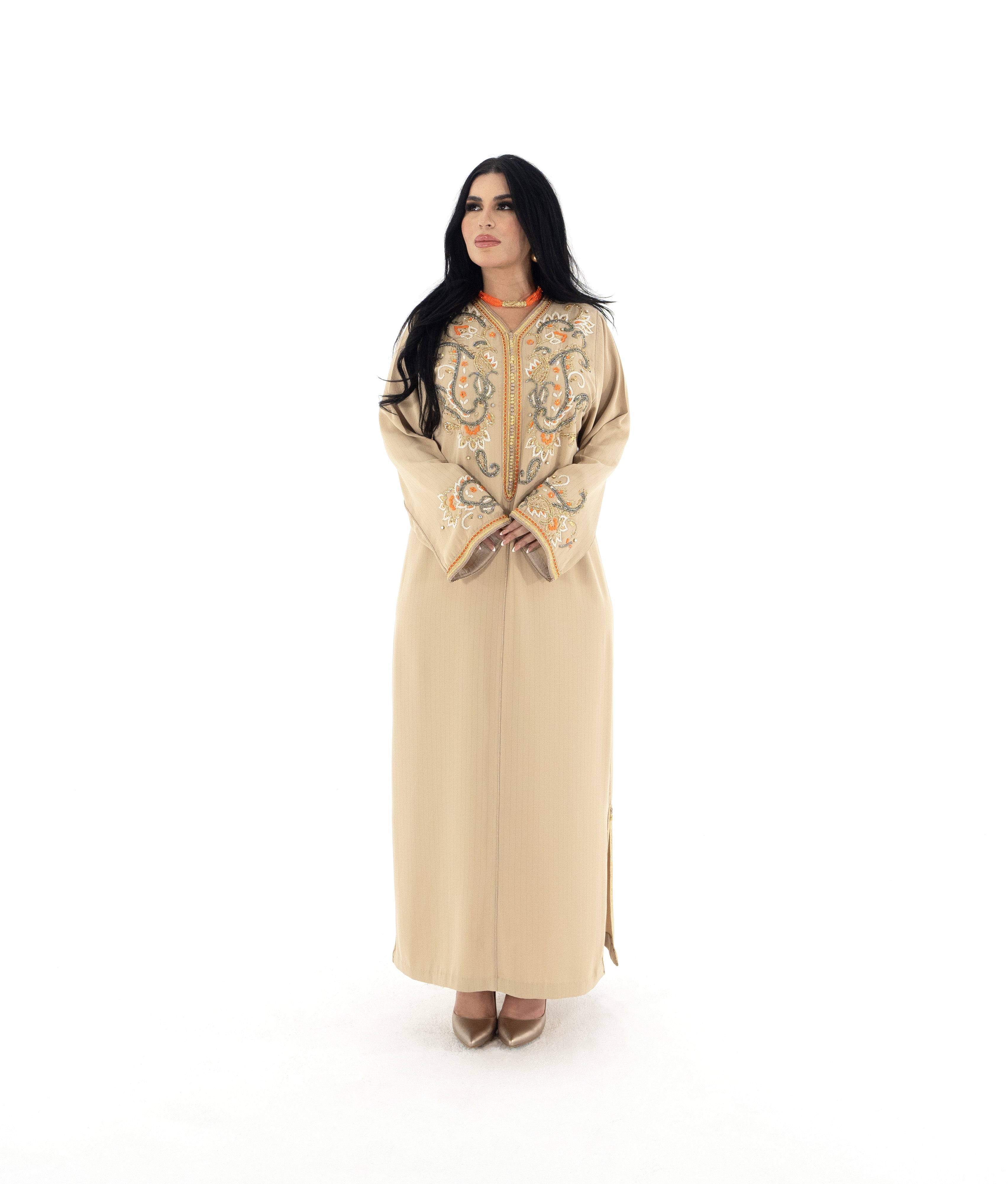 Caftan Fleurs d'Oranger (قفطان زهور البرتقال) - M/L - Kan Ya Makan