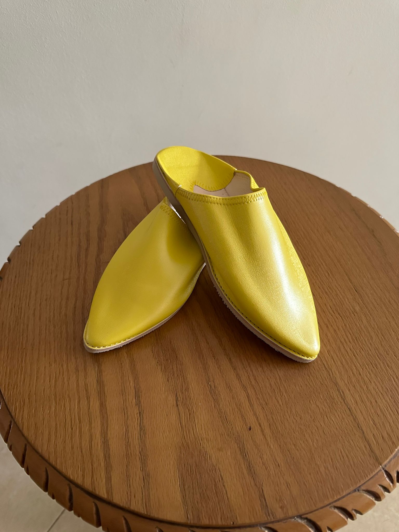 SHERBYL TRADITIONNELLE JAUNE CUIR - Kan Ya Makan