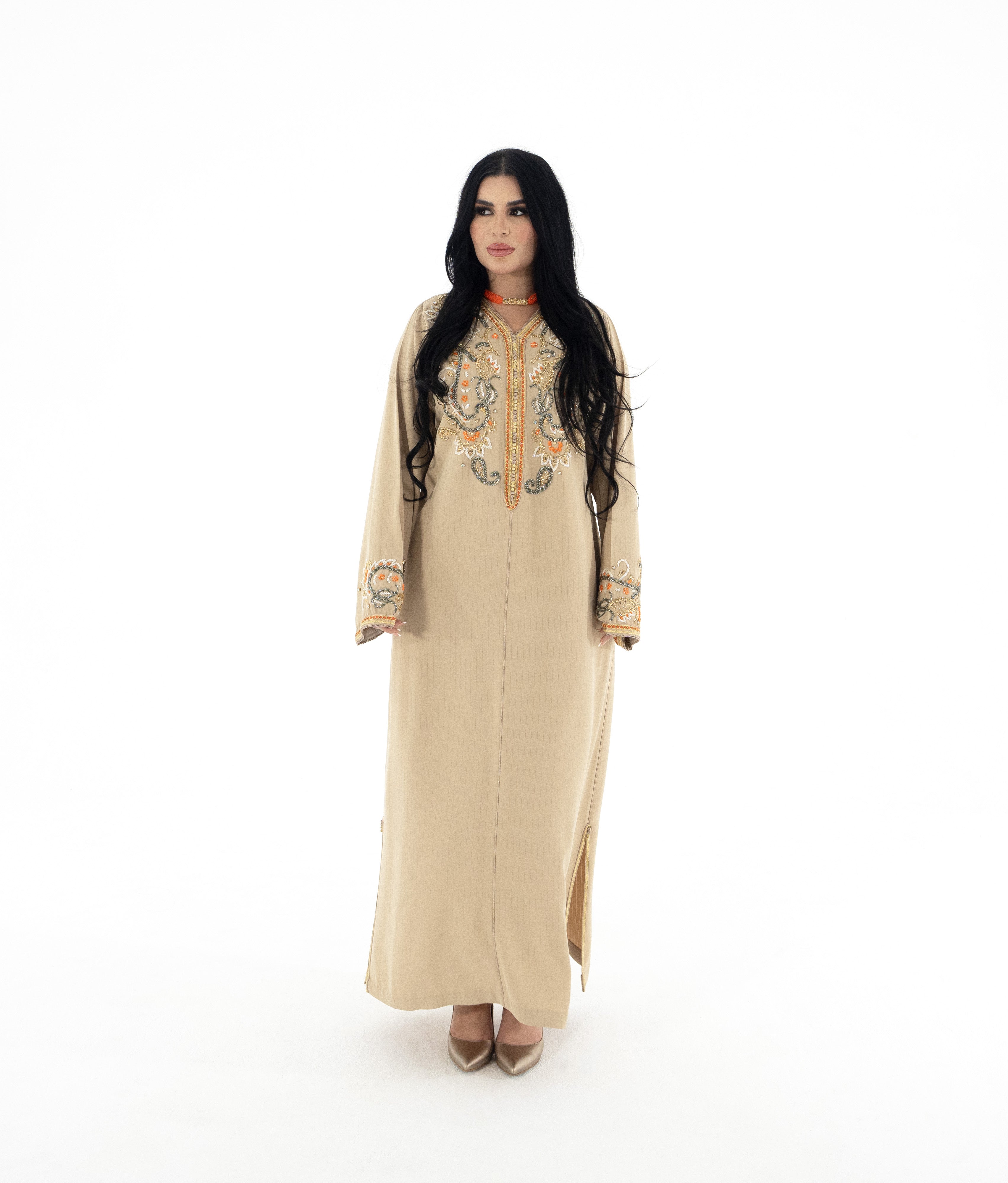 Caftan Fleurs d'Oranger (قفطان زهور البرتقال) - M/L - Kan Ya Makan