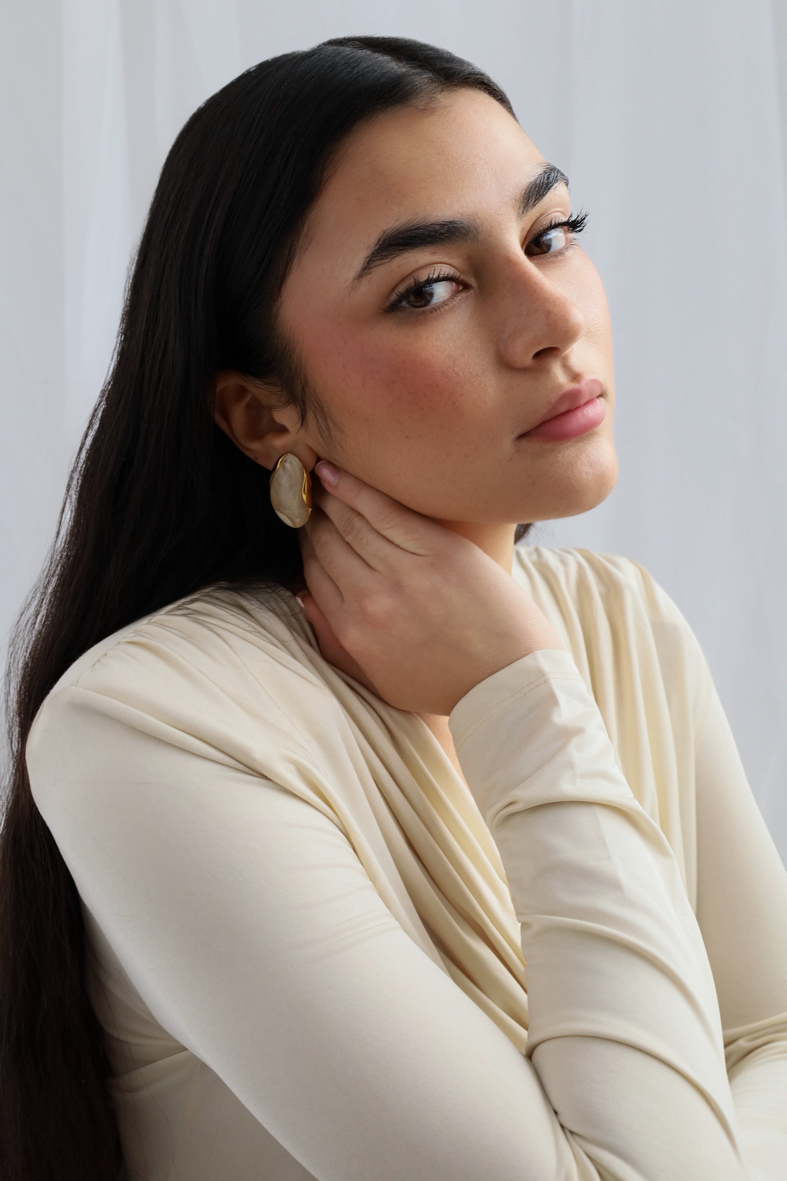 Sanaa - Boucles d’oreilles dorées