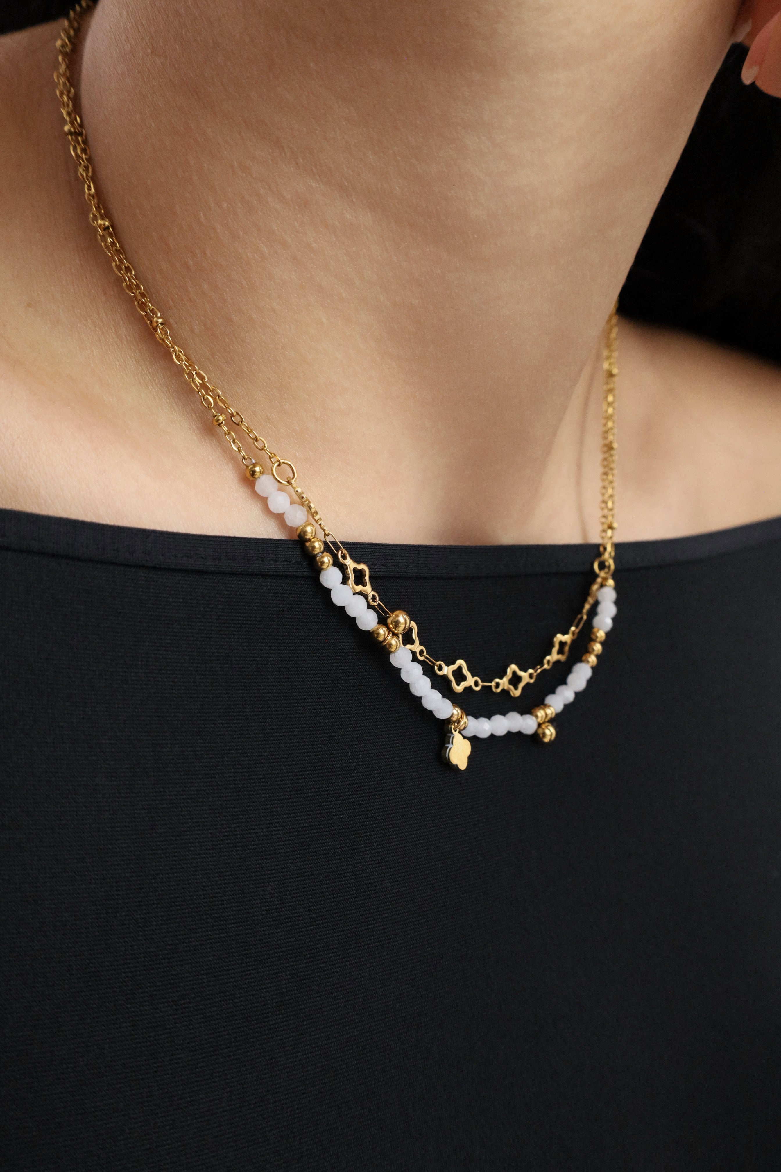 Inaya blanc - Collier