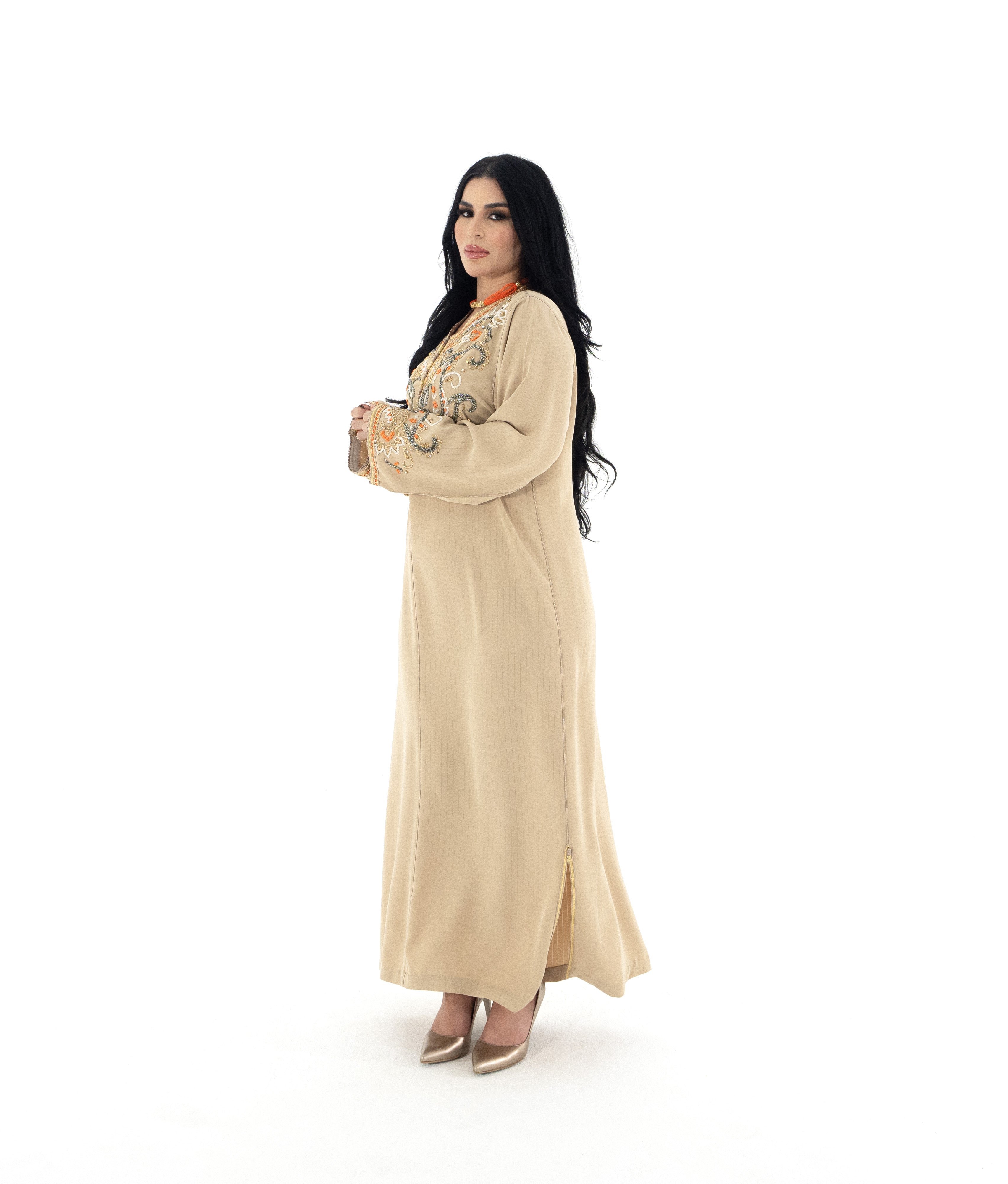 Caftan Fleurs d'Oranger (قفطان زهور البرتقال) - M/L - Kan Ya Makan