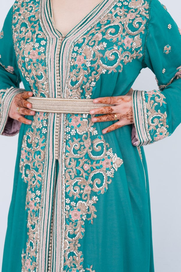 Lebssa saree 2 pièces faite à la main - M-L - Kan Ya Makan