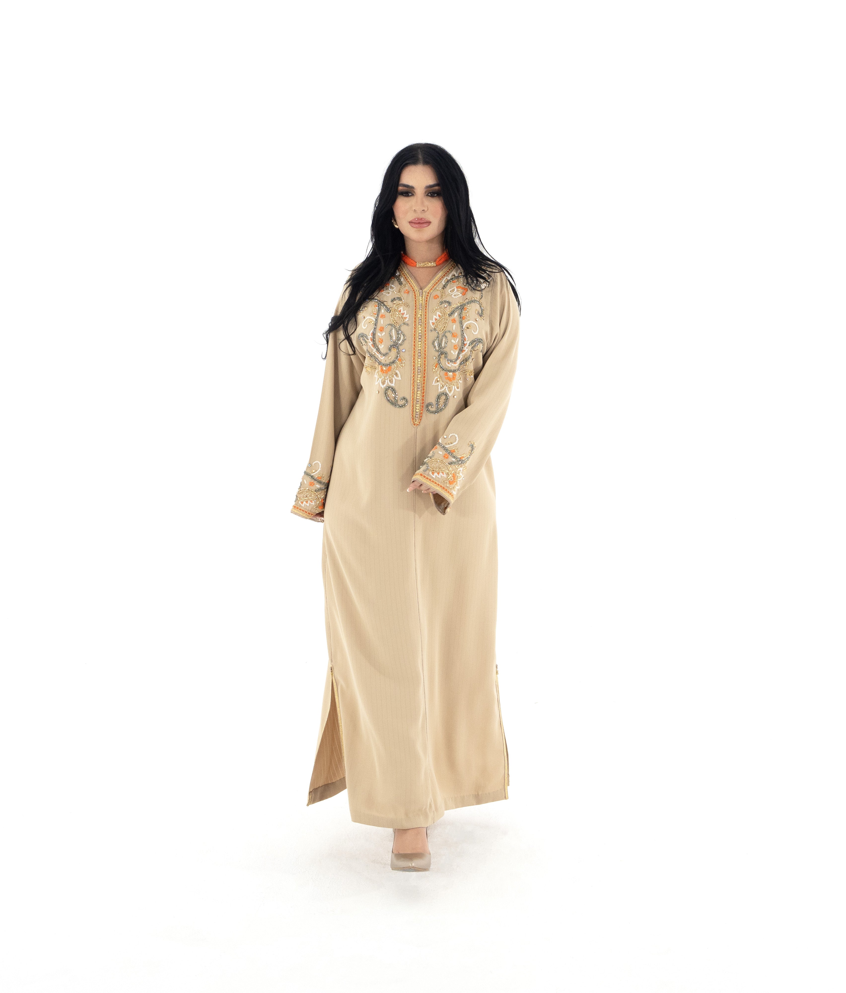 Caftan Fleurs d'Oranger (قفطان زهور البرتقال) - M/L - Kan Ya Makan