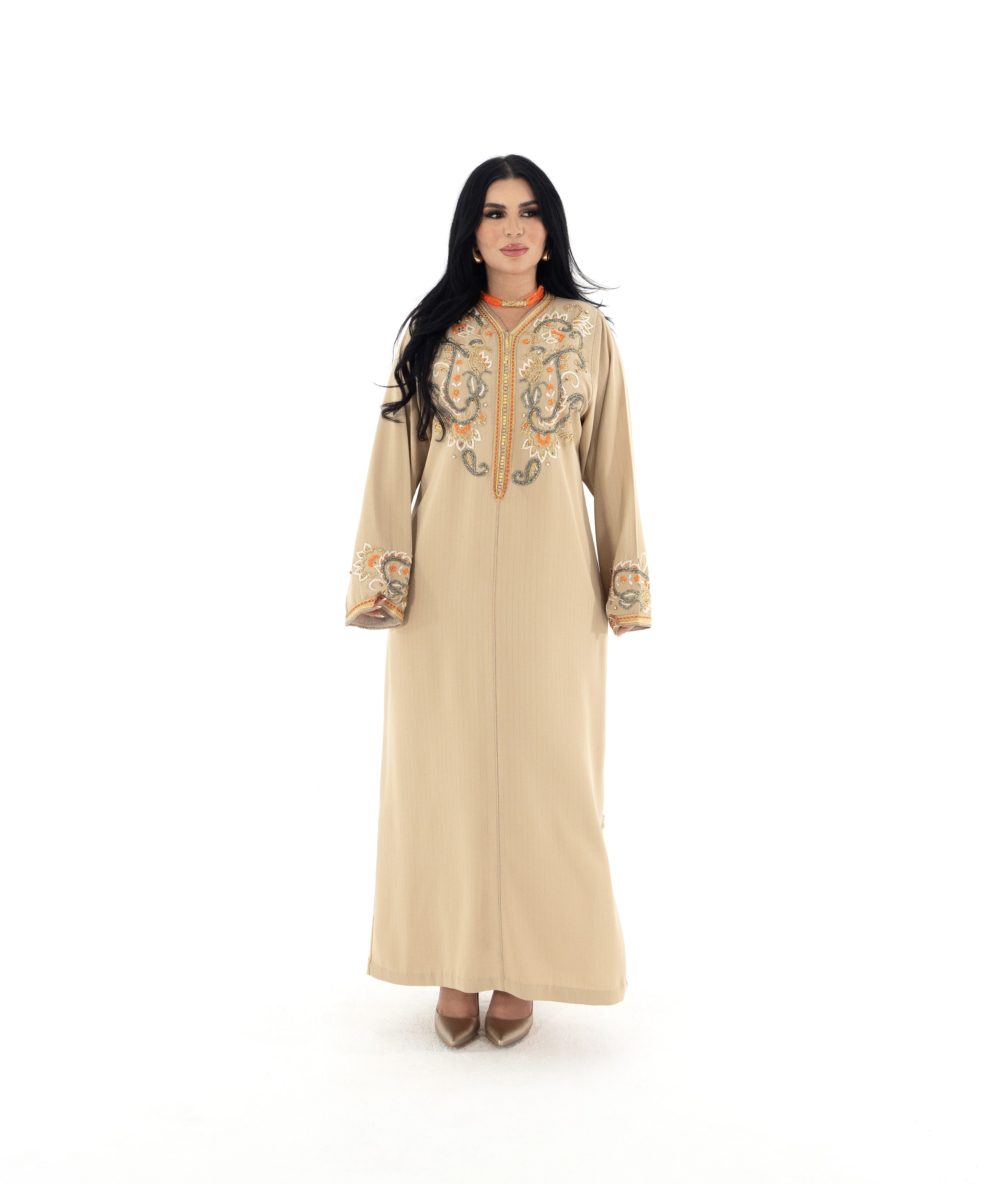 Caftan Fleurs d'Oranger (قفطان زهور البرتقال) - M/L - Kan Ya Makan