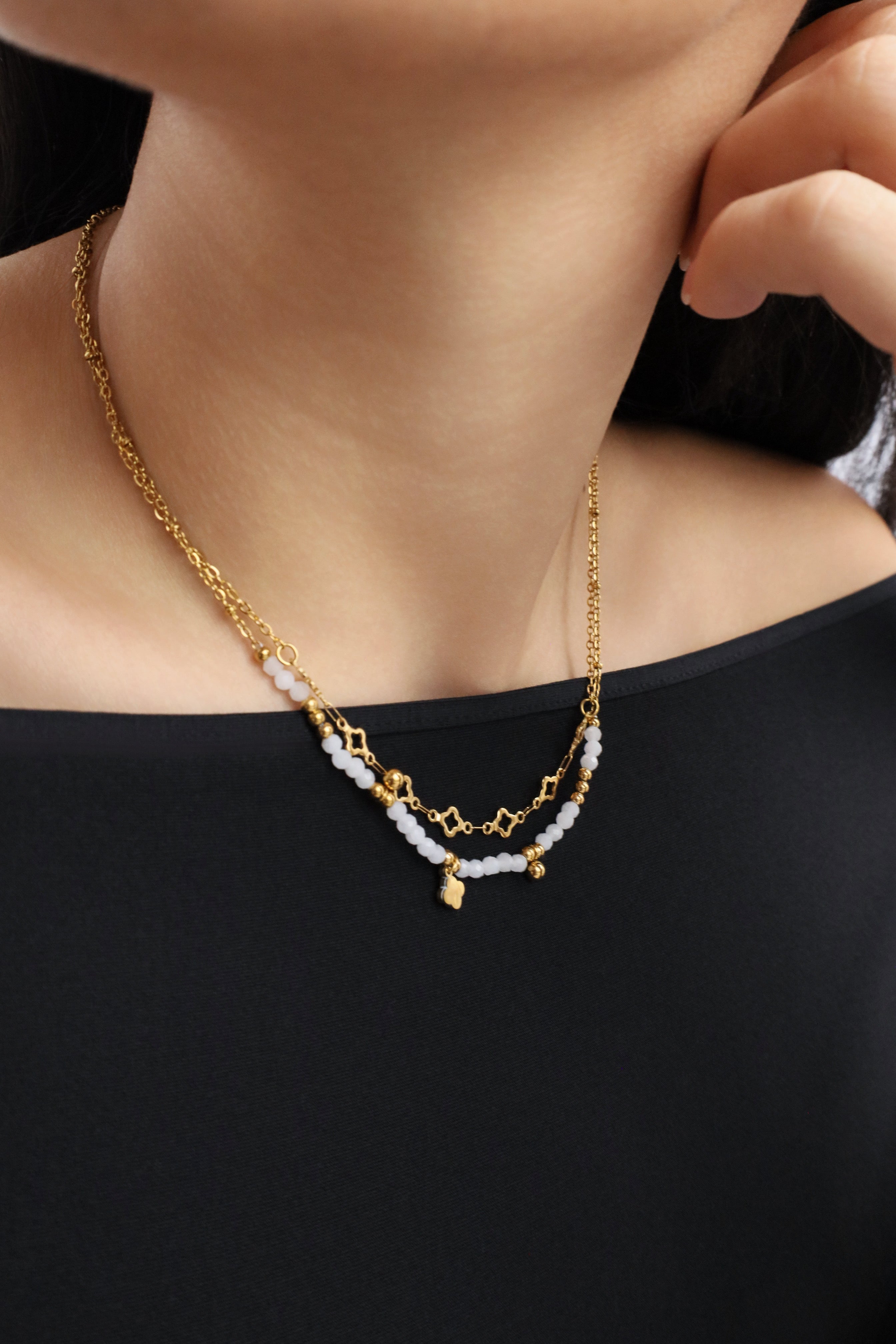 Inaya blanc - Collier