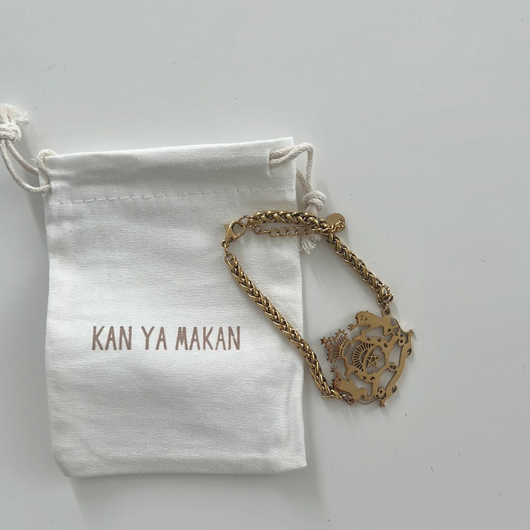 Bracelet Écusson Marocain - Kan Ya Makan