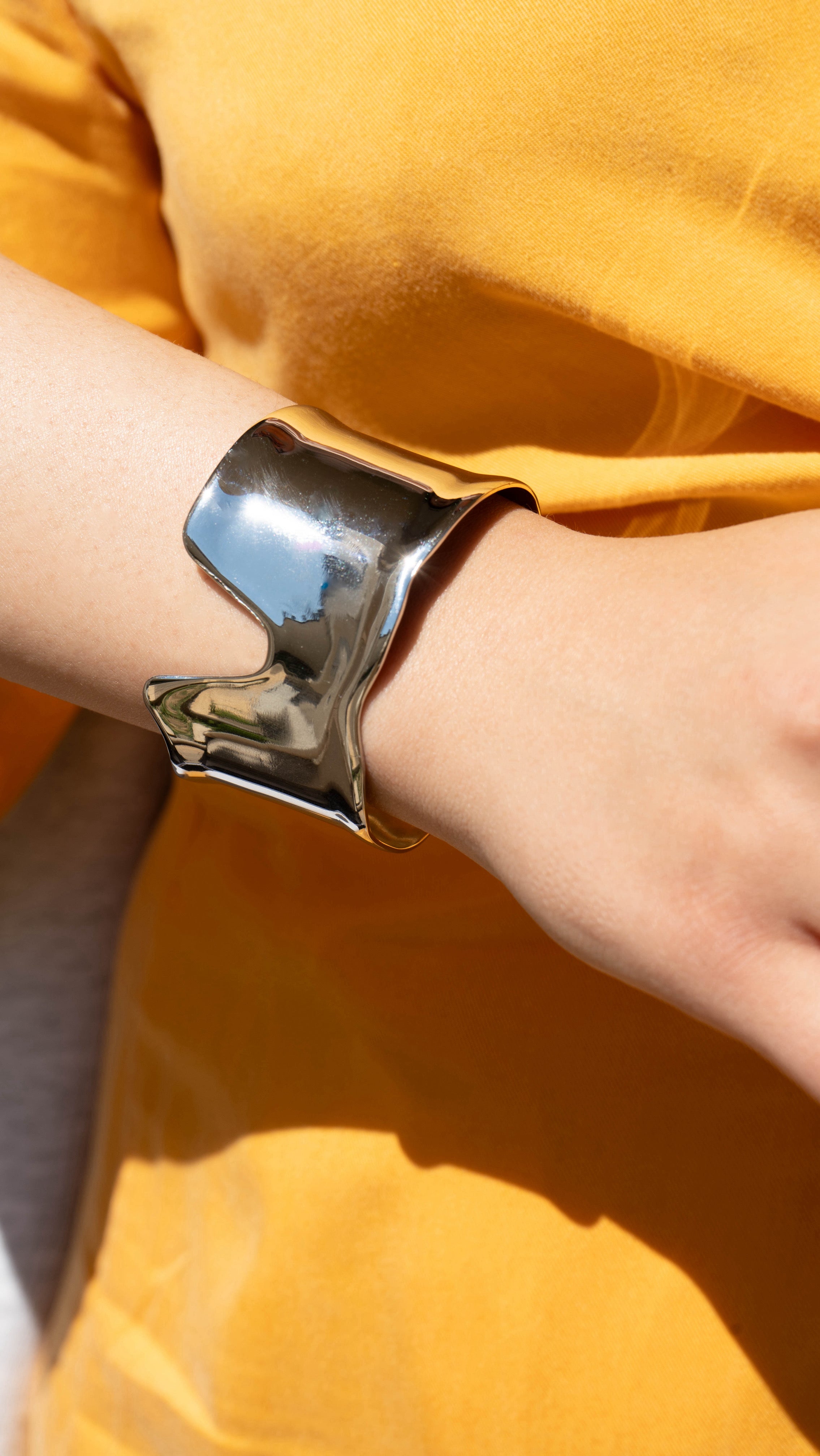 Armel - Bracelet argenté Sculptural - Kan Ya Makan