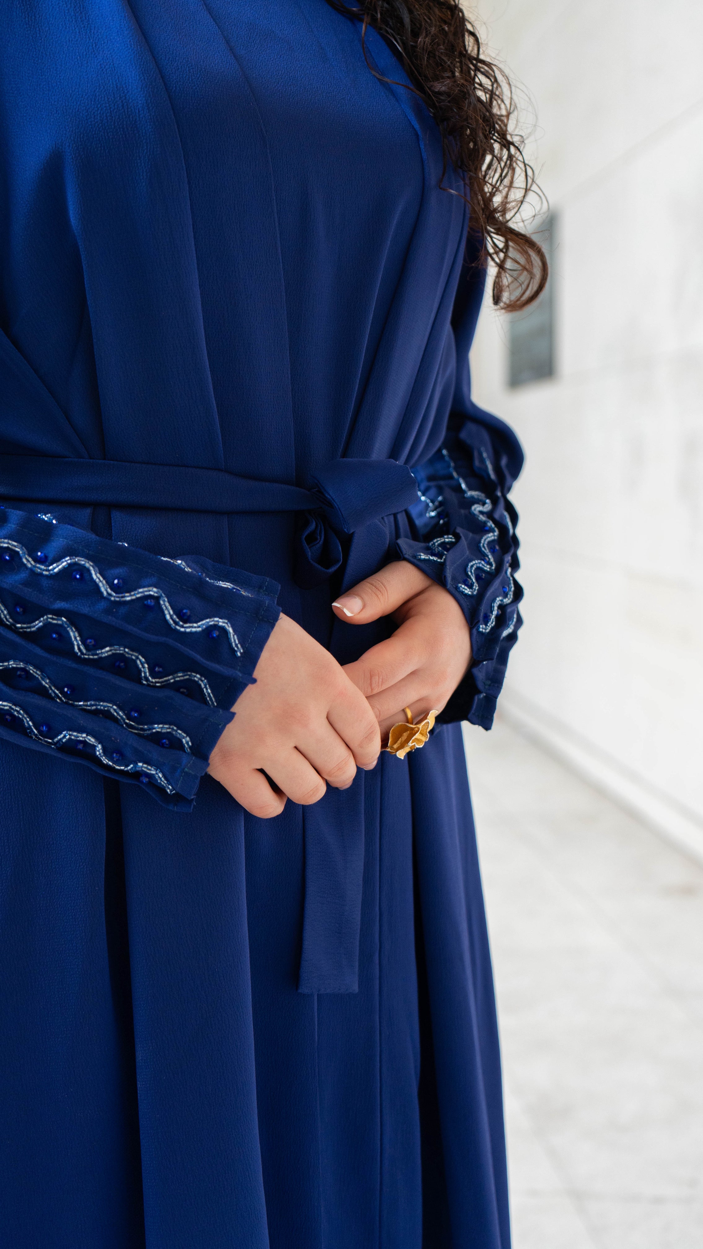 Kimono Jasmine - Bleu électrique - Kan Ya Makan