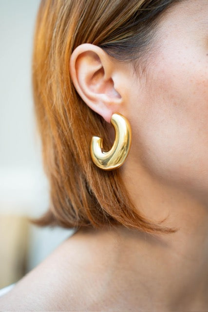 Alma - Boucles d’oreilles dorées - Kan Ya Makan