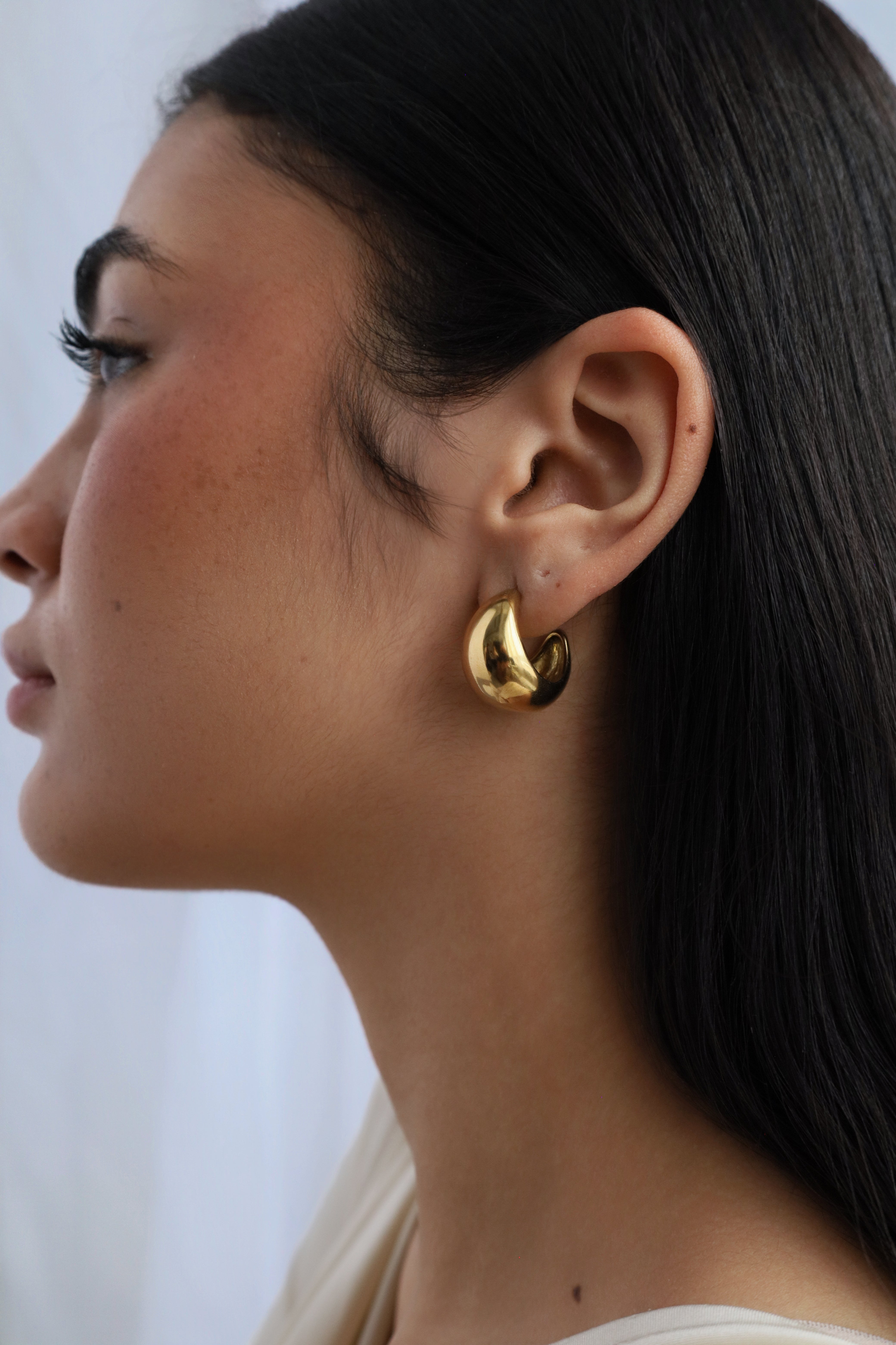 Nura - Boucles d’oreilles dorées