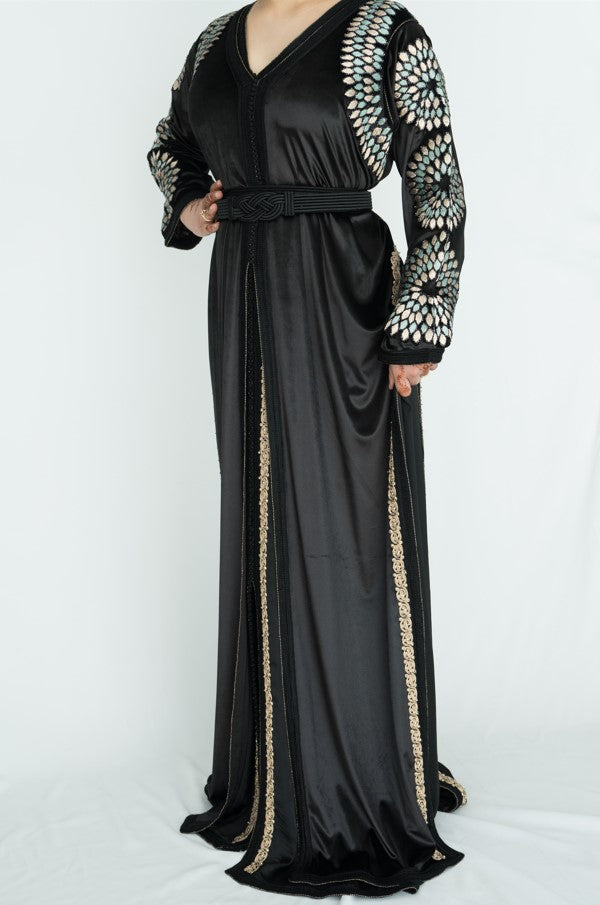 Lebssa Velours Noir Arabesque - Pièce Unique - Taille: M - Kan Ya Makan