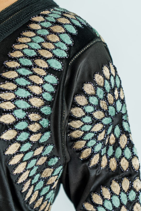 Lebssa Velours Noir Arabesque - Pièce Unique - Taille: M - Kan Ya Makan