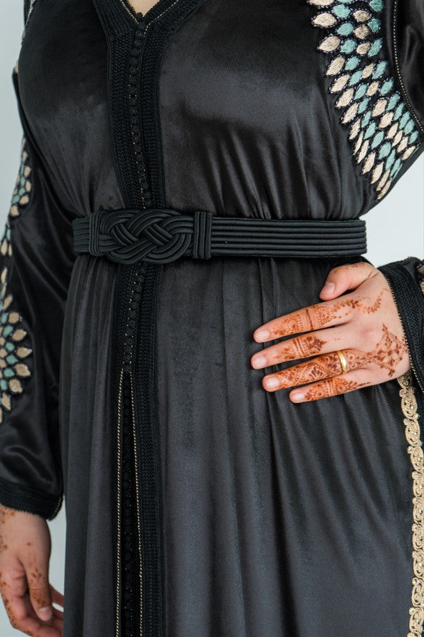 Lebssa Velours Noir Arabesque - Pièce Unique - Taille: M - Kan Ya Makan