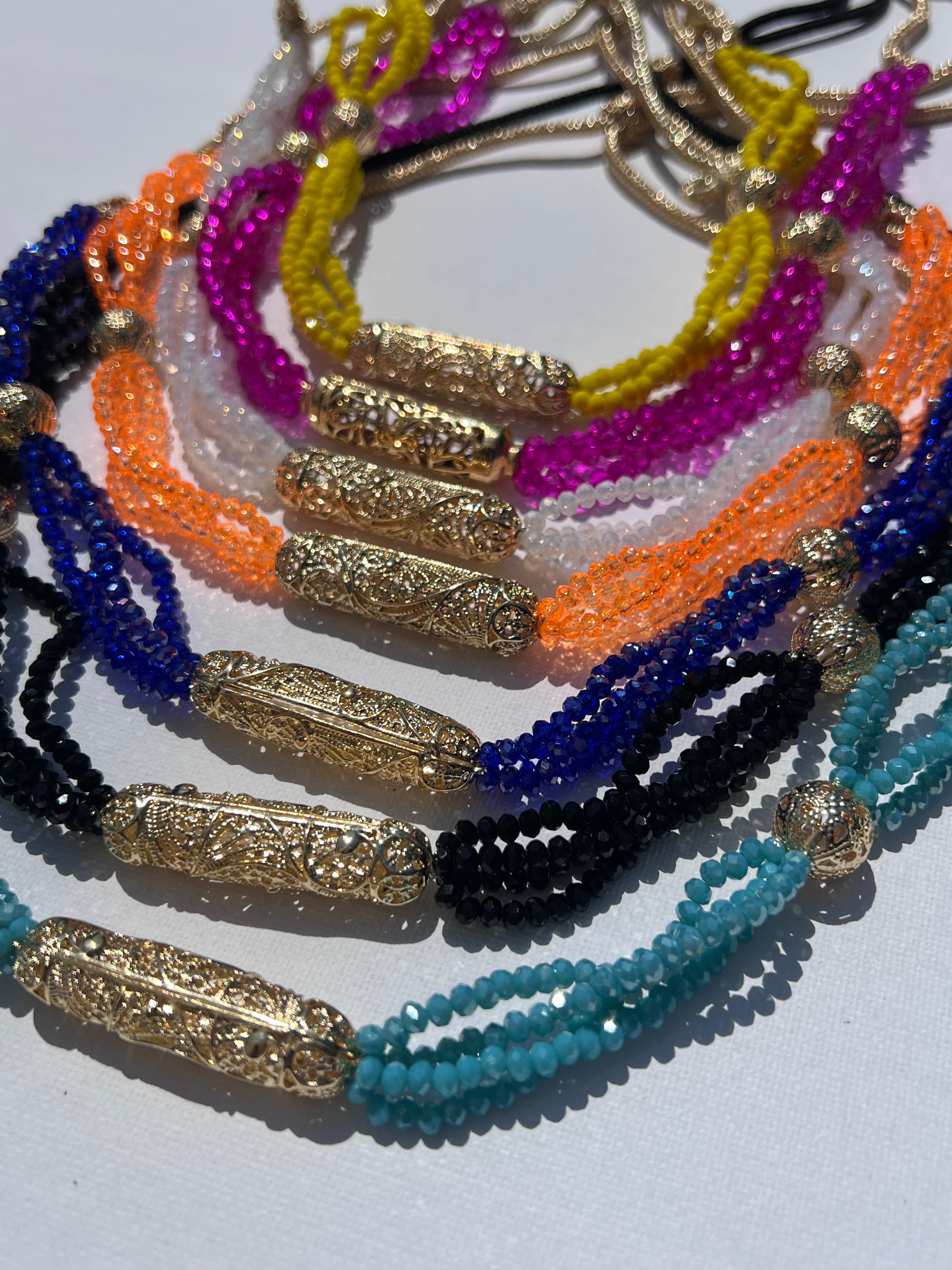 Collier Perlé Doré - Kan Ya Makan