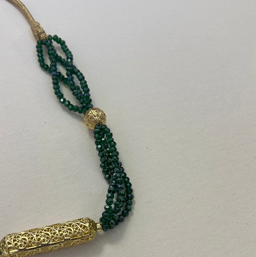 Collier Perlé Doré - Kan Ya Makan