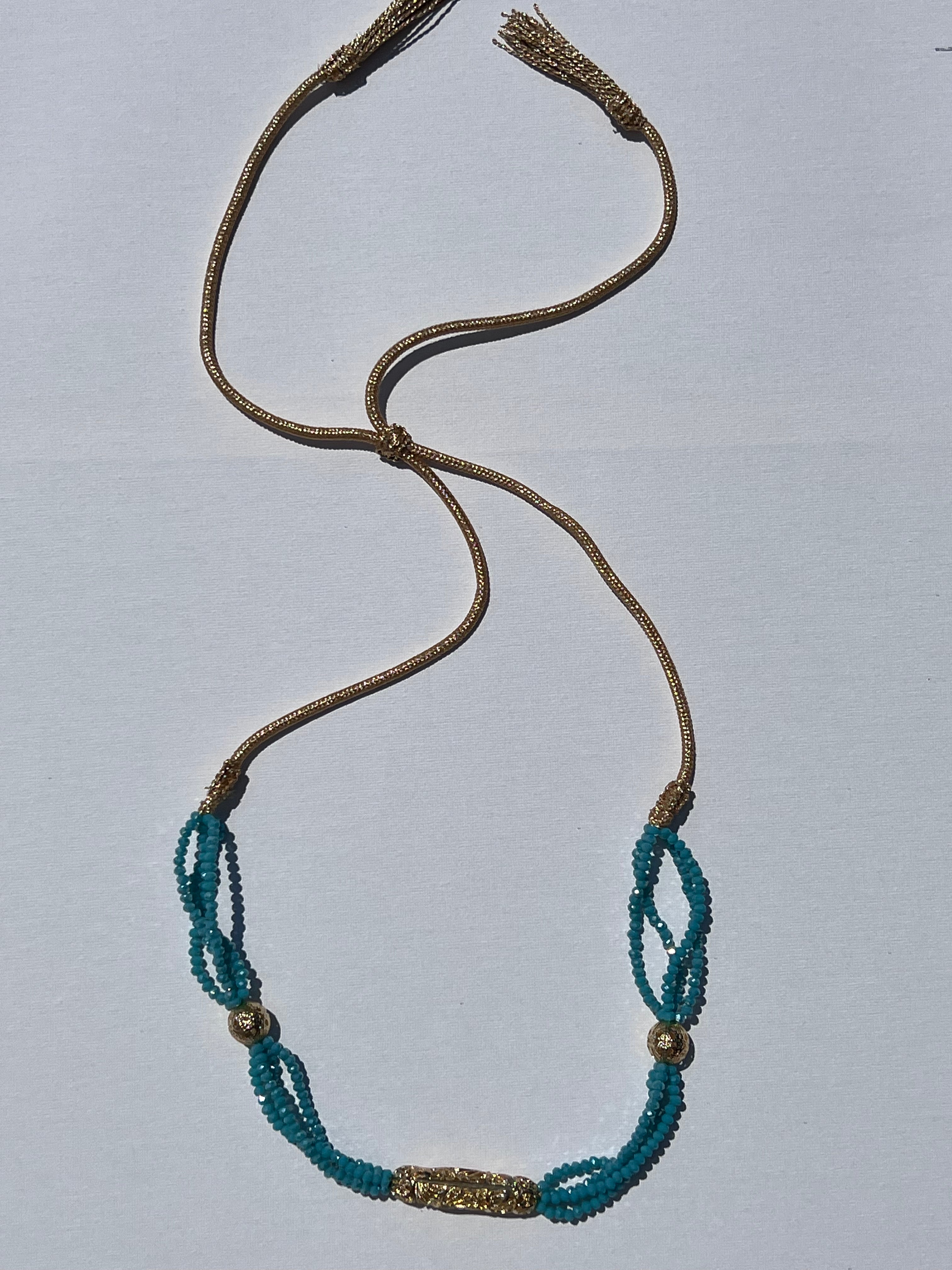 Collier Perlé Doré - Kan Ya Makan