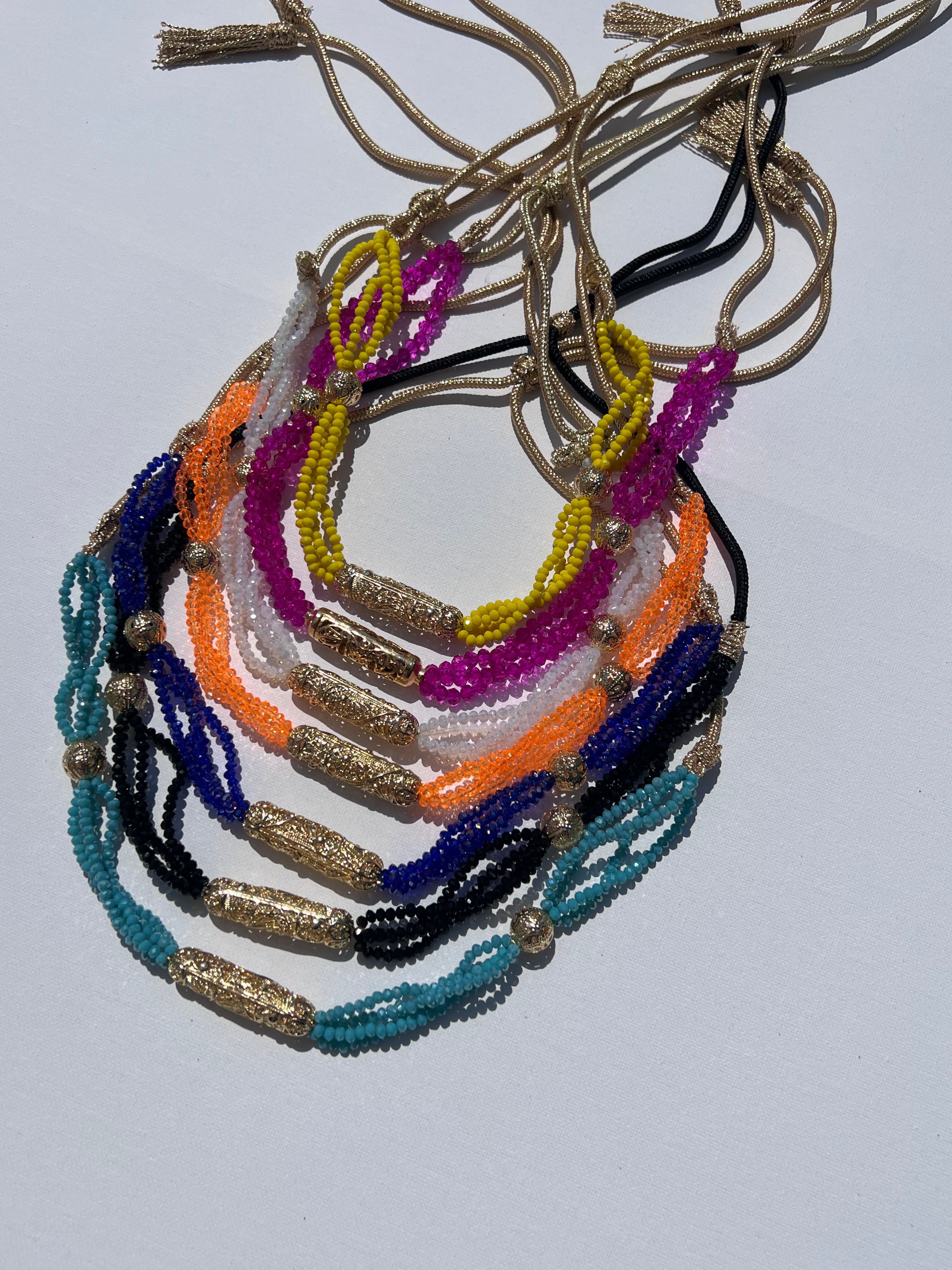 Collier Perlé Doré - Kan Ya Makan