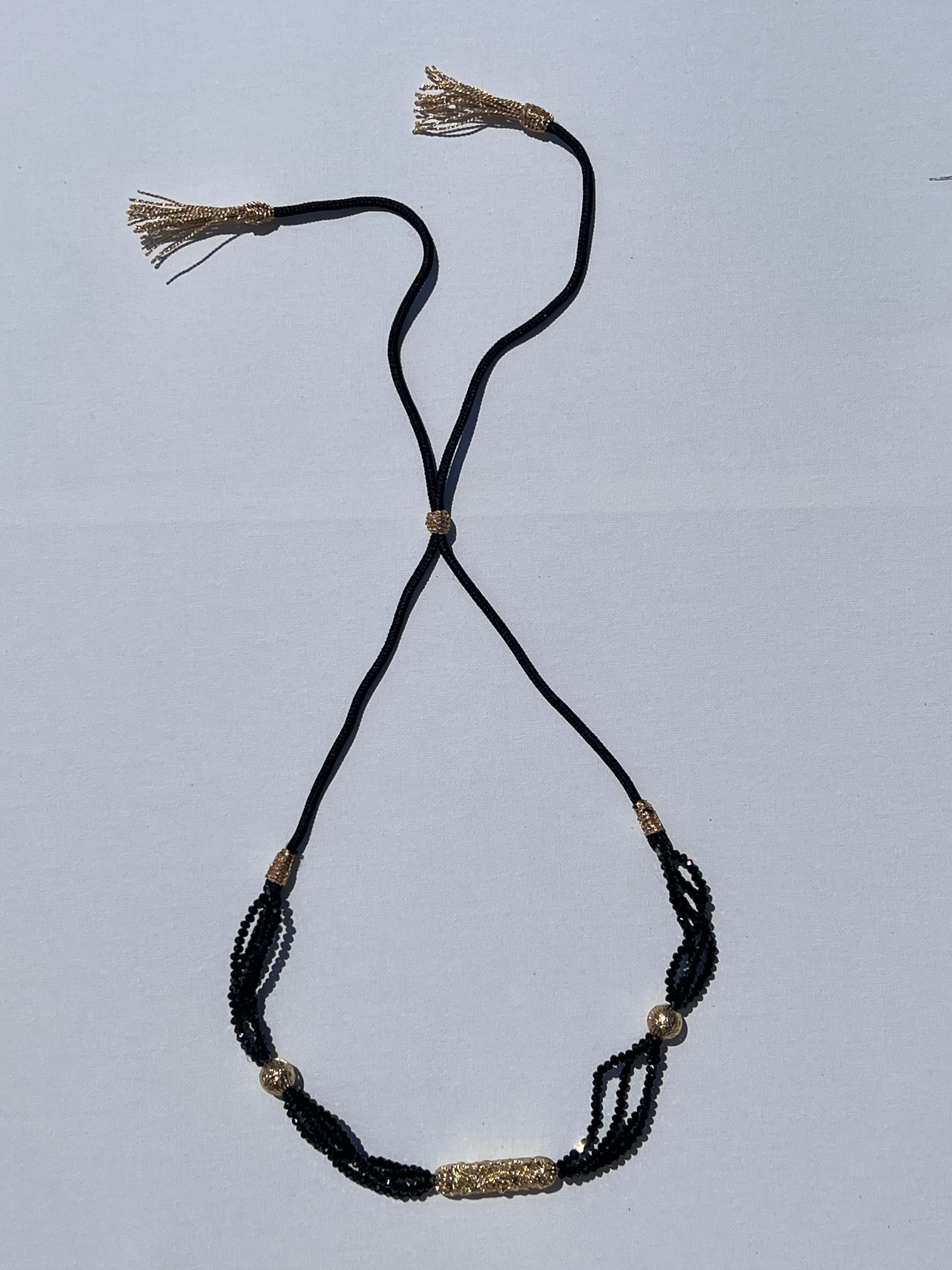 Collier Perlé Doré - Kan Ya Makan