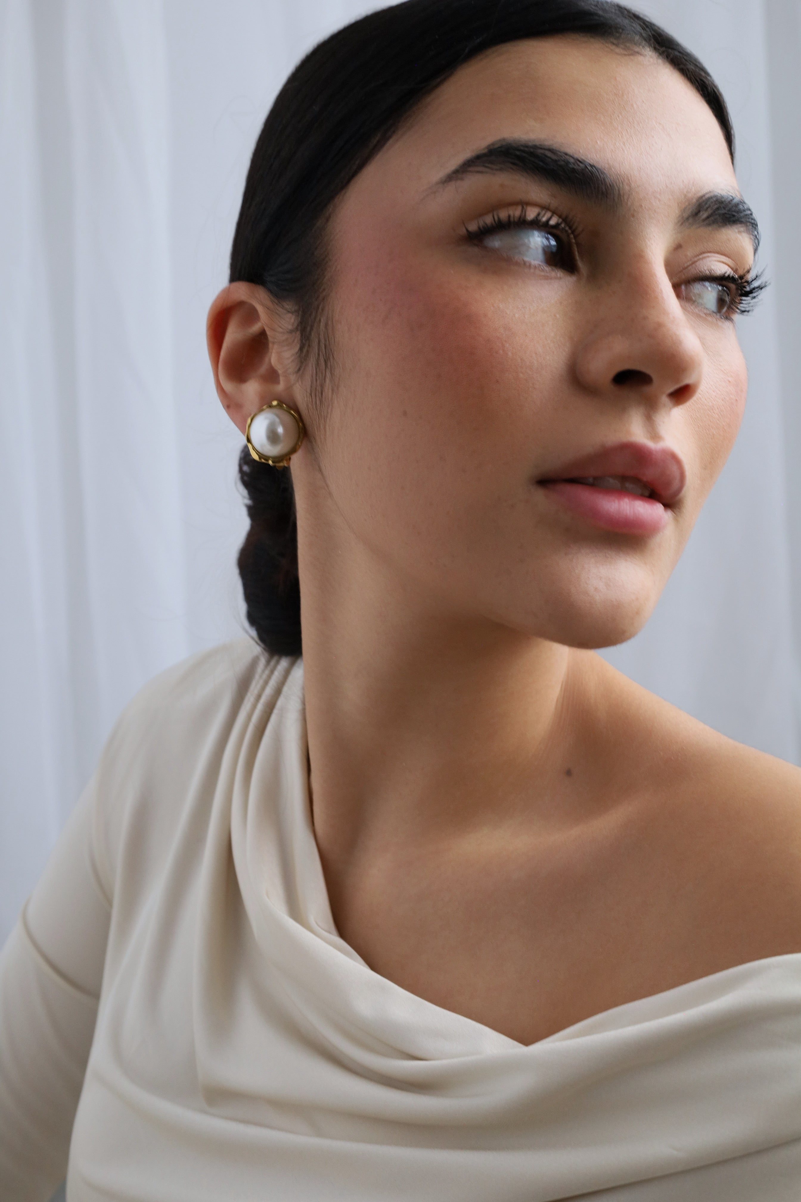 Lina - Boucles d’oreilles dorées