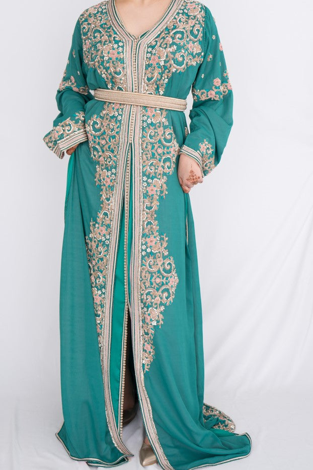 Lebssa saree 2 pièces faite à la main - M-L - Kan Ya Makan