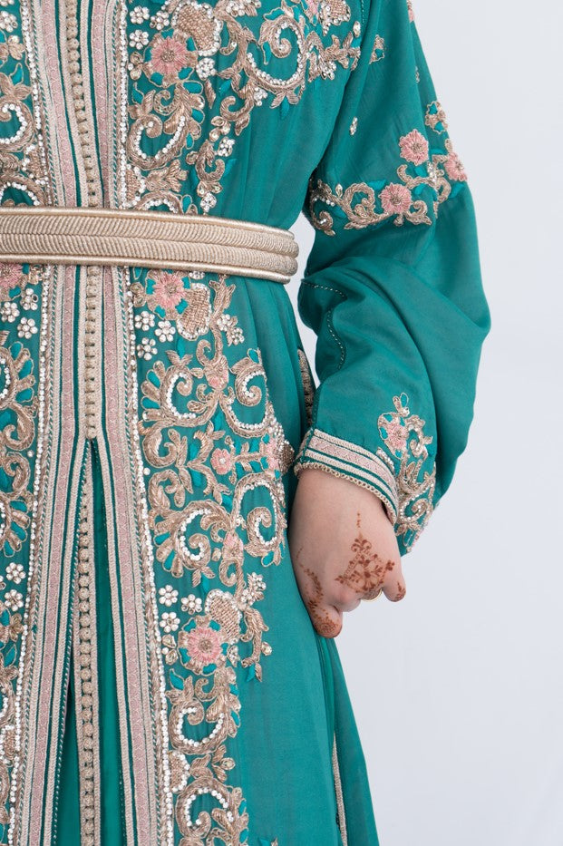 Lebssa saree 2 pièces faite à la main - M-L - Kan Ya Makan