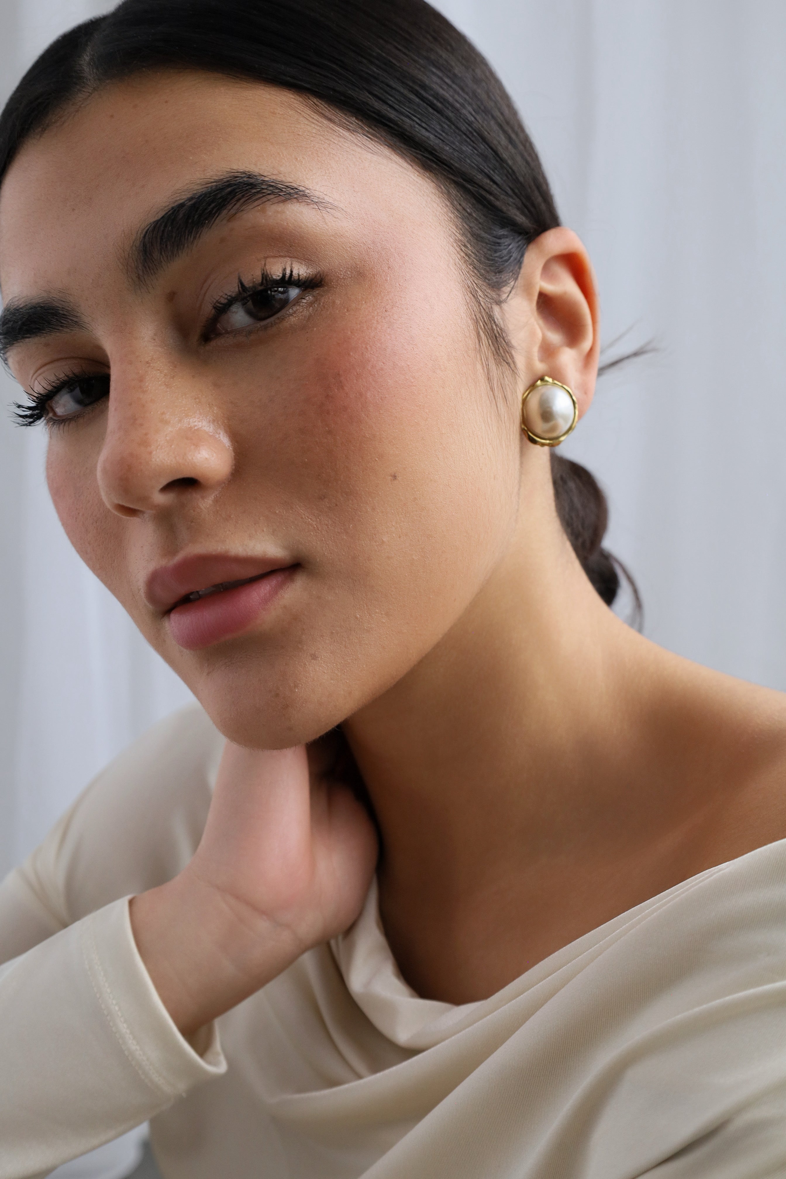 Lina - Boucles d’oreilles dorées