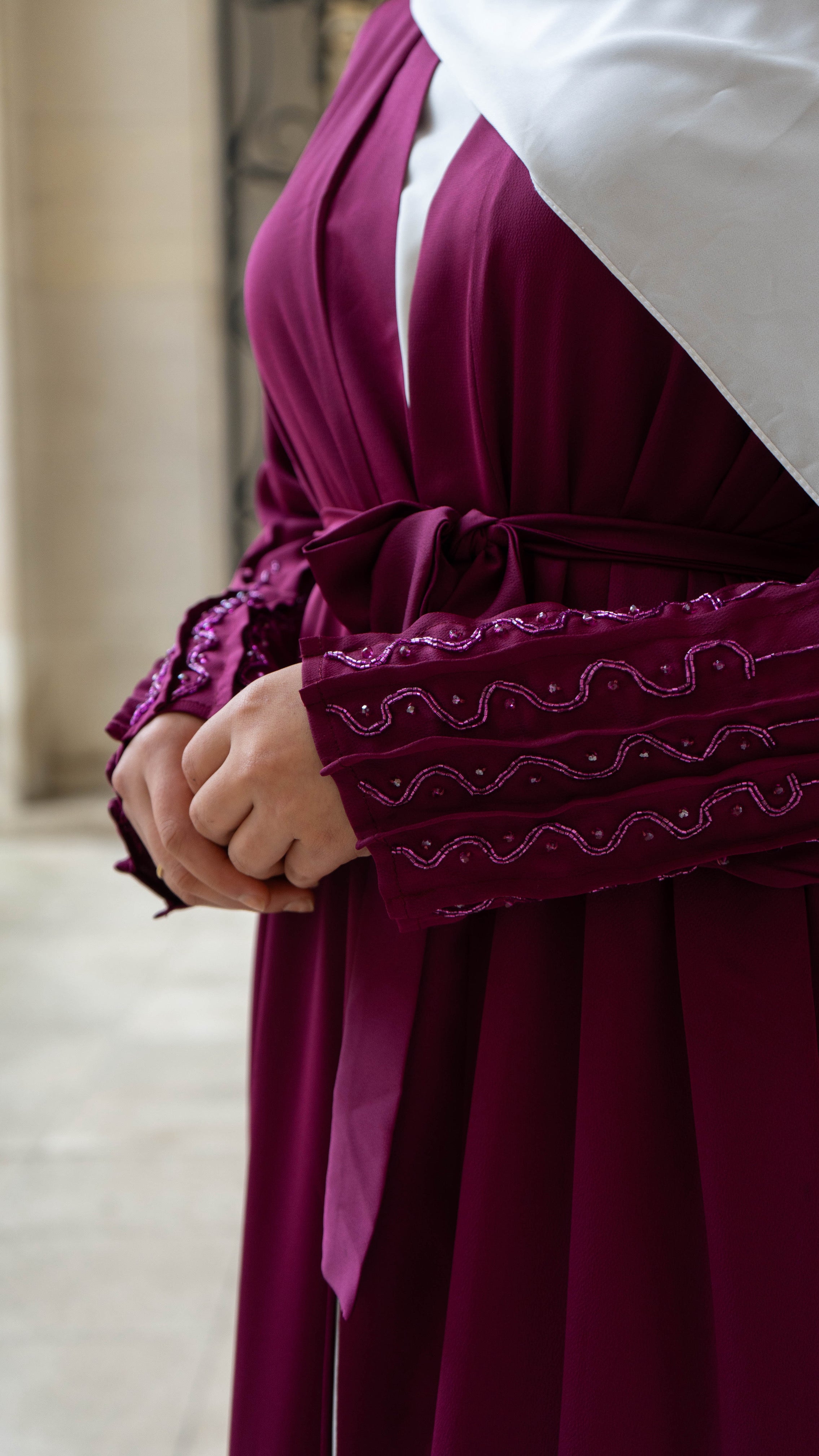 Jasmine Kimono - Bordeaux