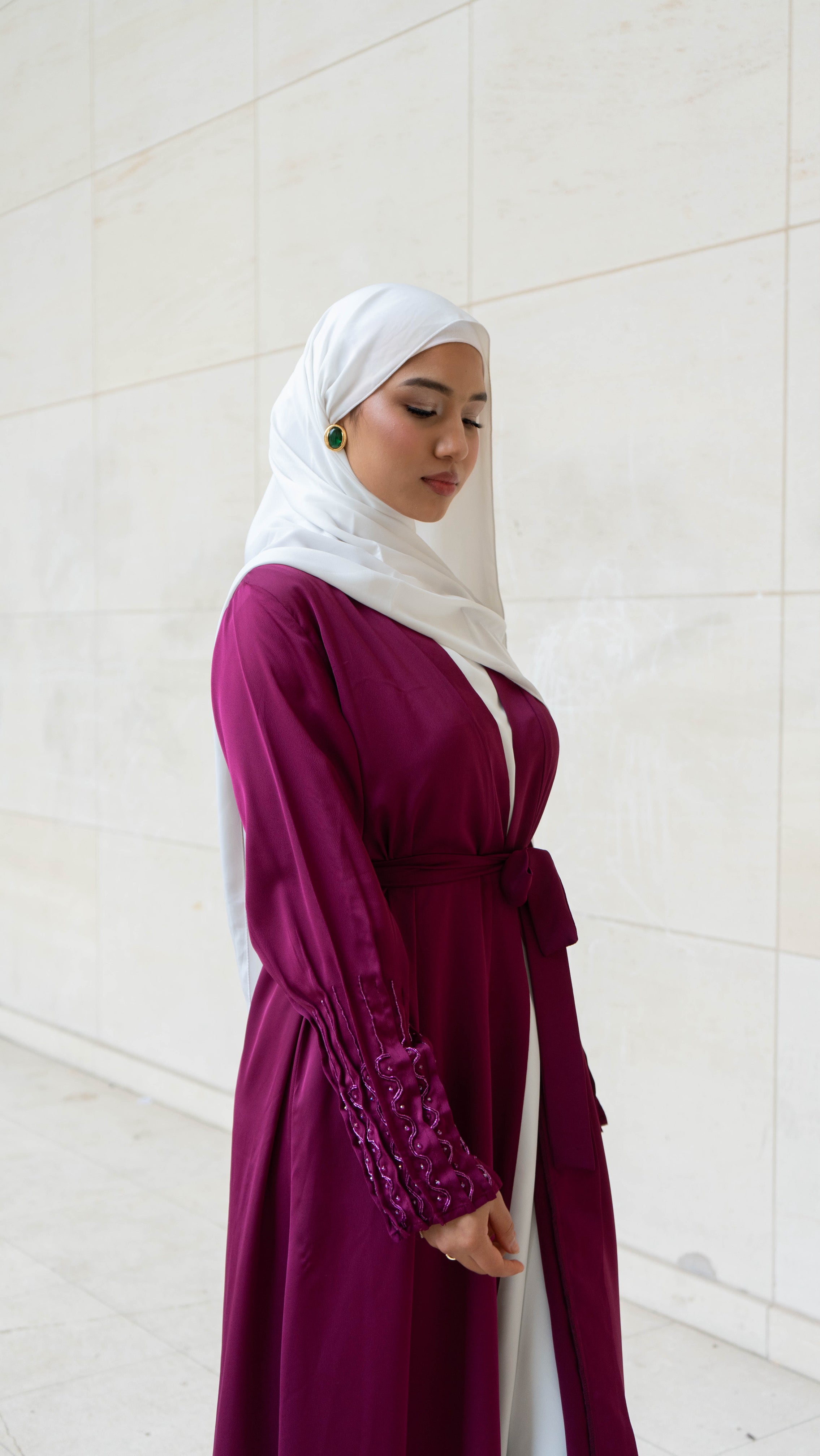 Jasmine Kimono - Bordeaux