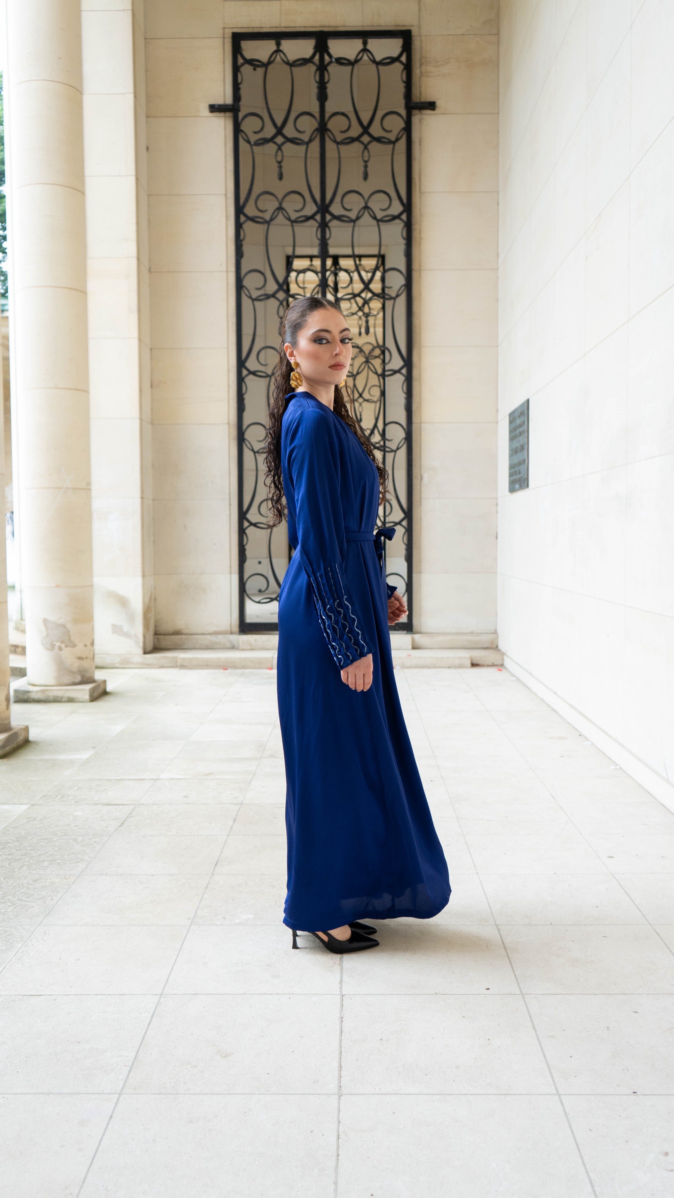 Kimono Jasmine - Elektrisch blauw