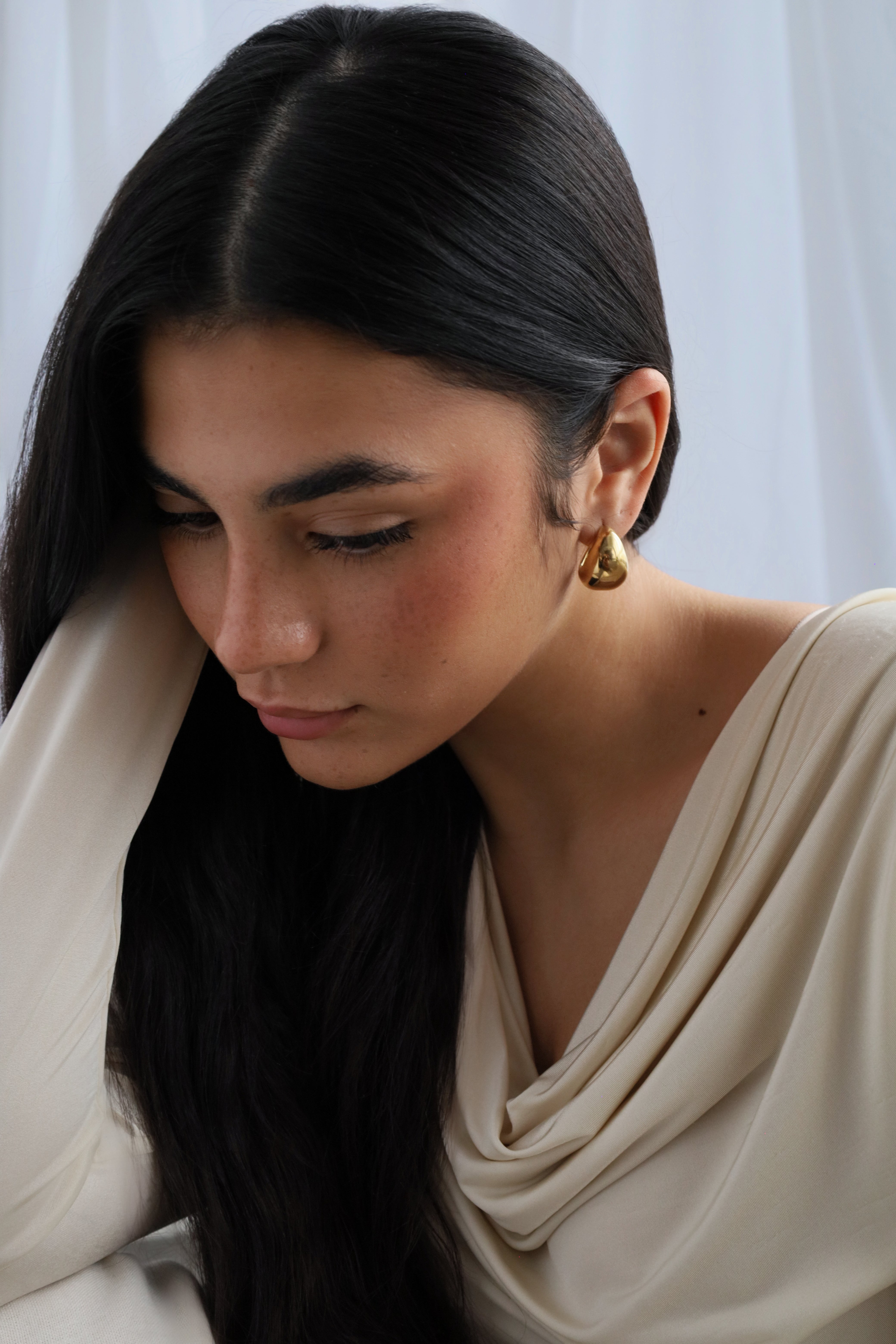 Alma - Gouden oorbellen 