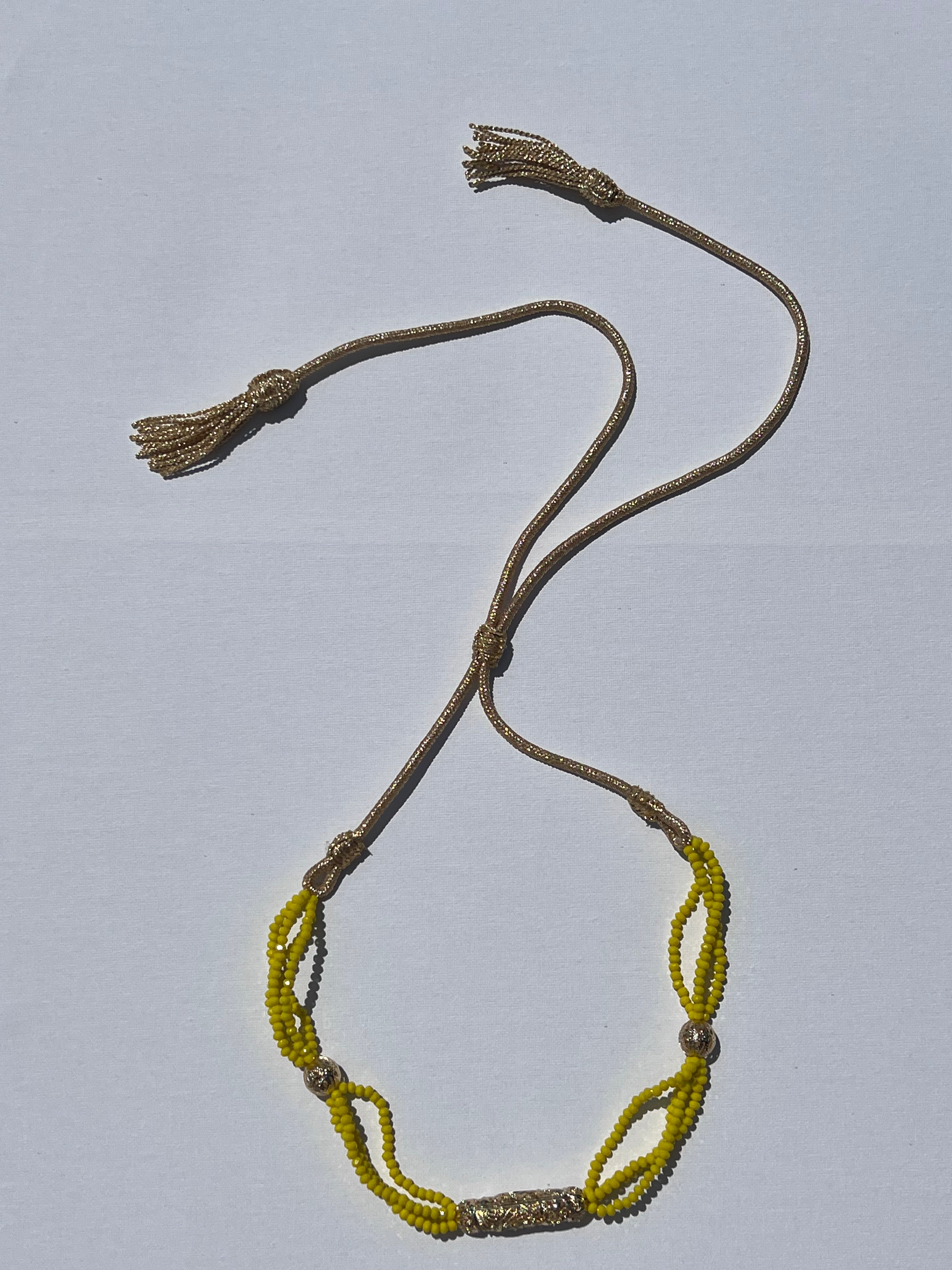 Collier Perlé Doré - Kan Ya Makan