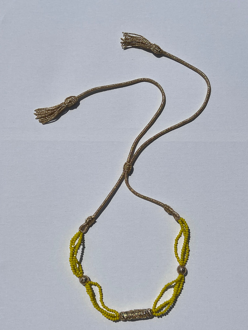 Collier Perlé Doré