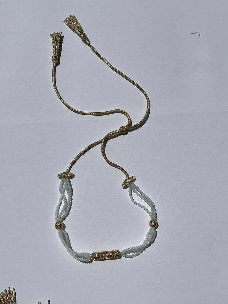 Collier Perlé Doré